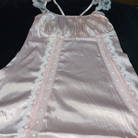 Spaghetti Straps A-line Satin Max Dresses Pearl Pink Plus Size